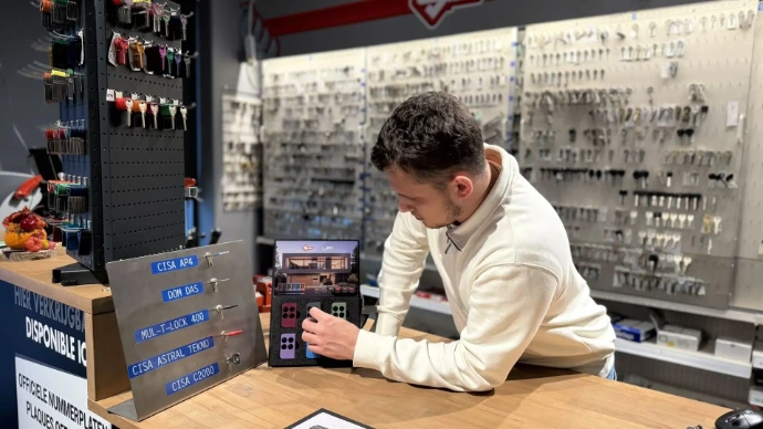 comptoir mat lock télécommande